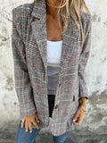 Elaina – Eleganter karierter Winterblazer