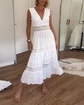 Clara | Spitzenkleid mit V-Ausschnitt