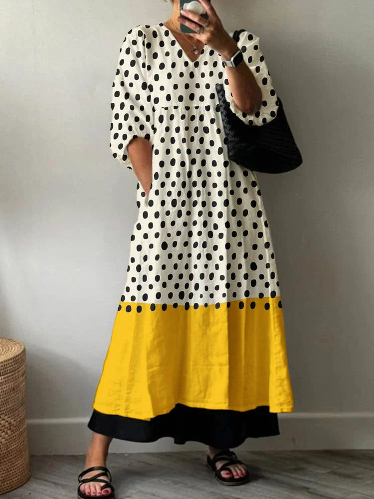 Elegantes bedrucktes Kleid Anna