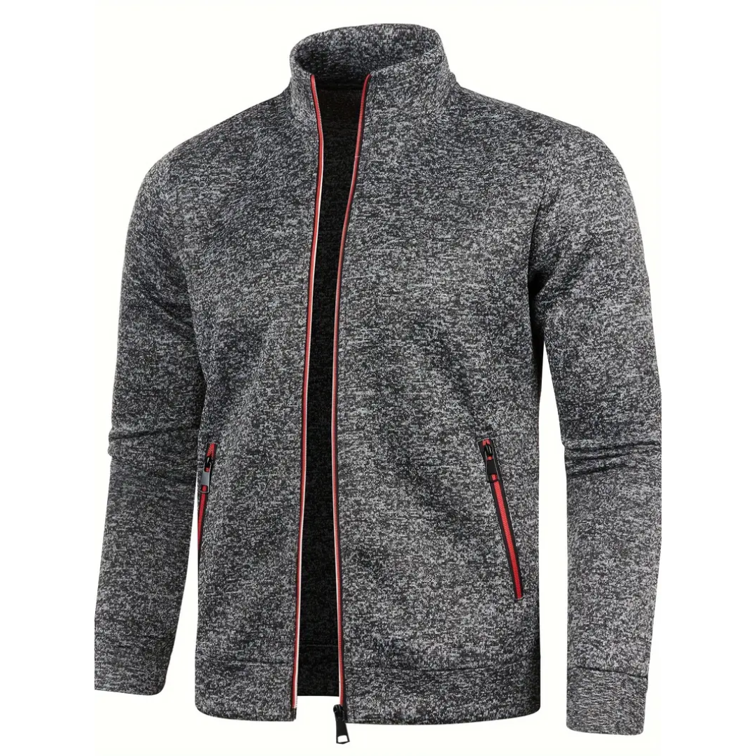 Kasper™ – Klassische Strickjacke mit Reissverschluss
