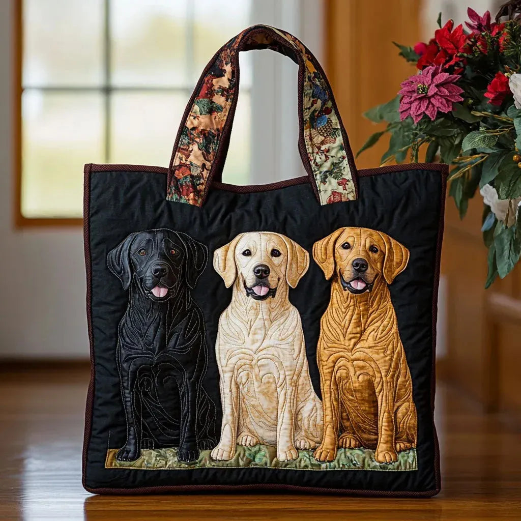 Handgefertigte Handtasche - Drei Labradore