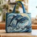 Handgefertigte Tasche - Delphin des Ozeans