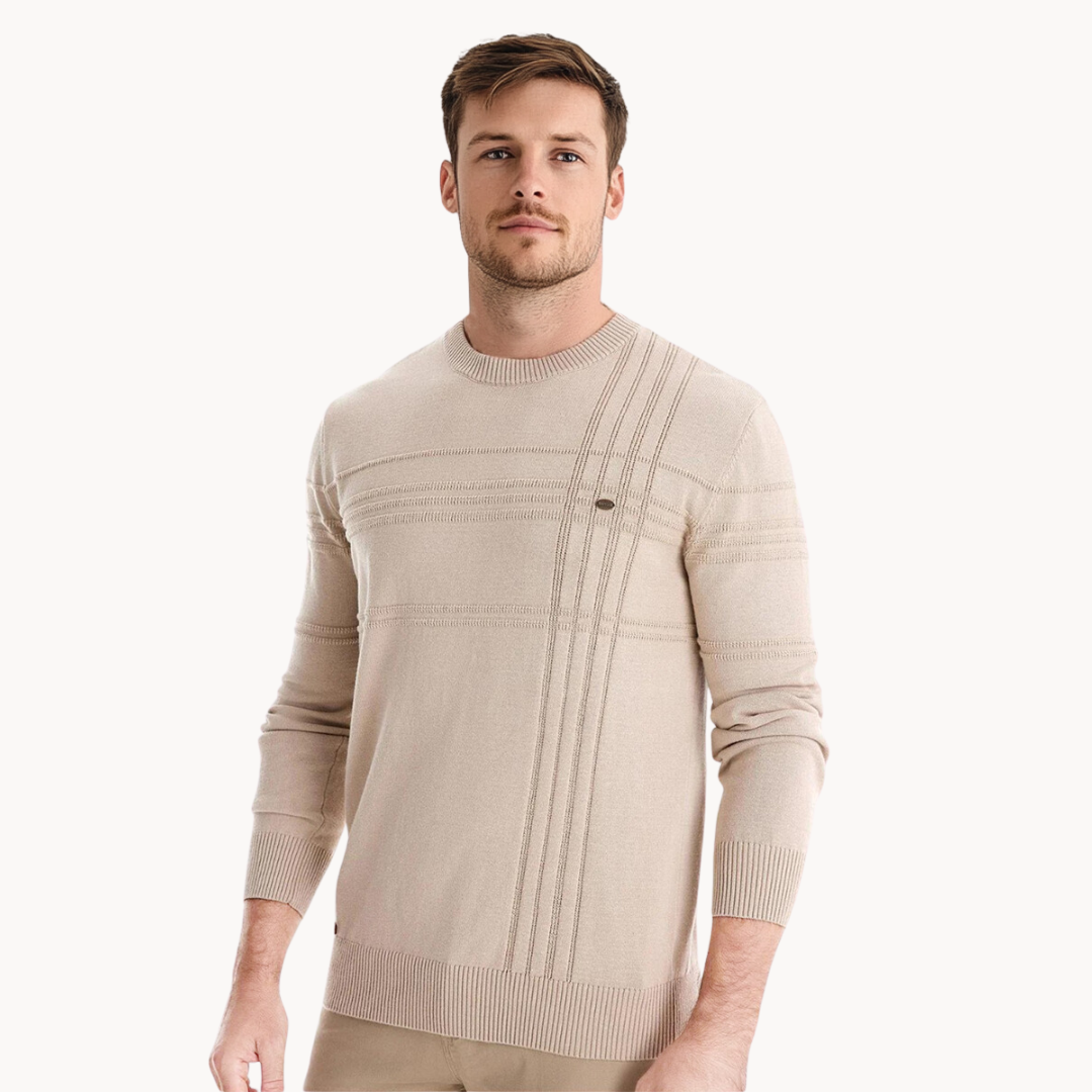 Kramer | Stilvoller Herrenpullover mit Karomuster