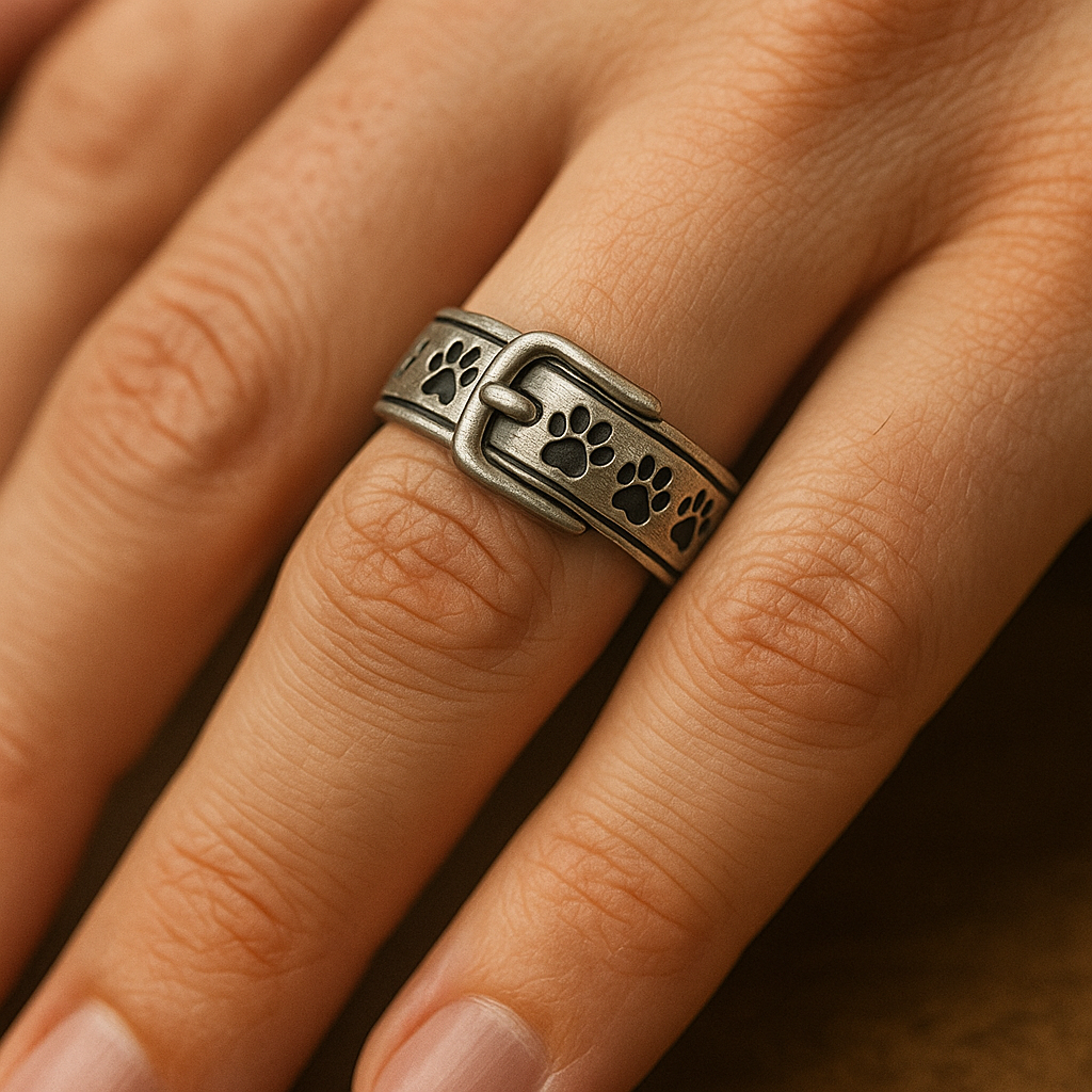 Niedlicher und eleganter Halsring mit Hundemotiv