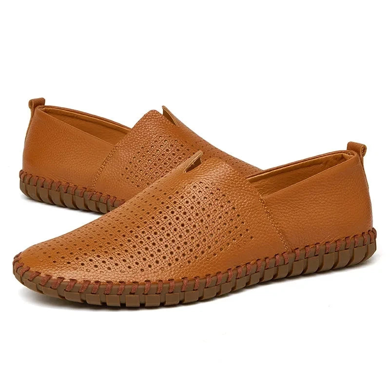 Breathable Leather Loafers