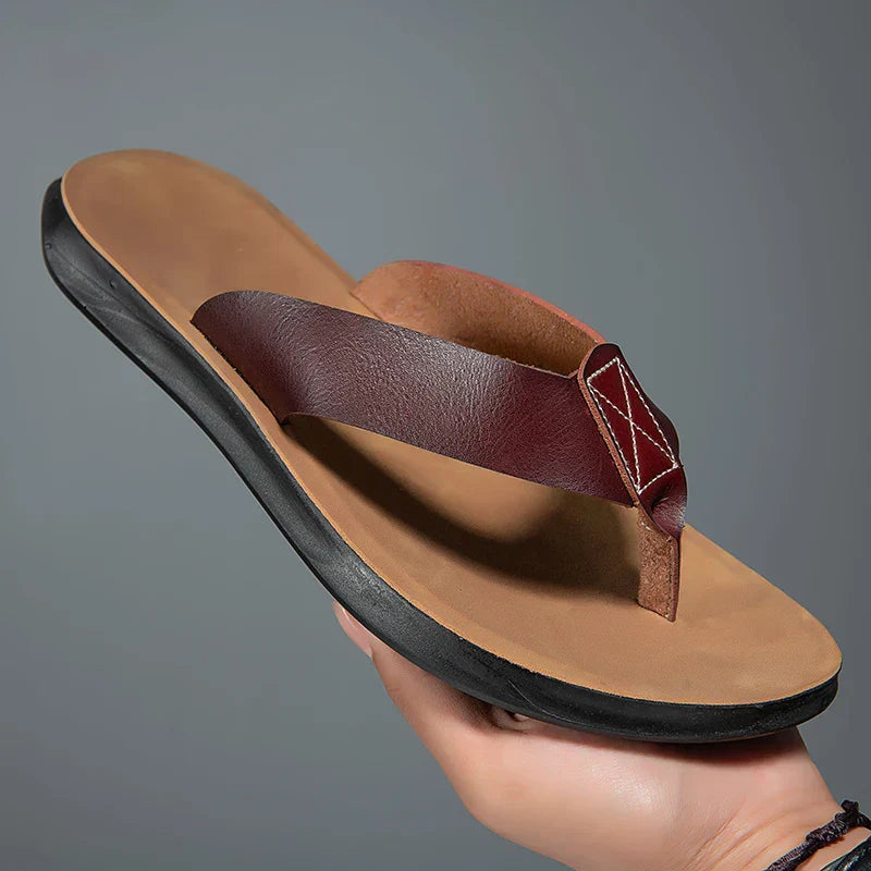 Lässige Ledersandalen