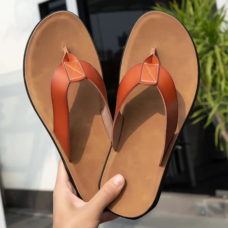 Lässige Ledersandalen