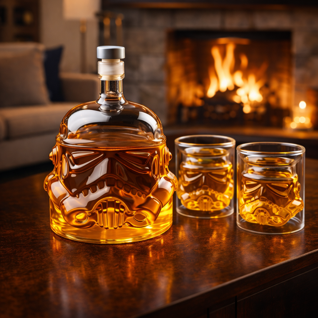 Whiskyflasche und Gläser - Star Wars Edition