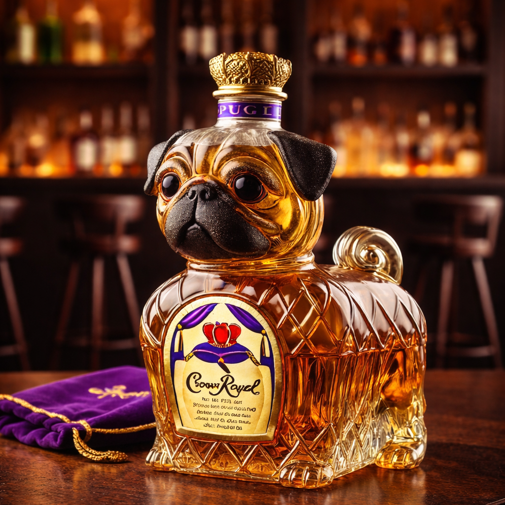 Eine Flasche Whisky - Französische Bulldogge Edition