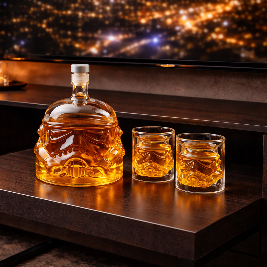 Whiskyflasche und Gläser - Star Wars Edition