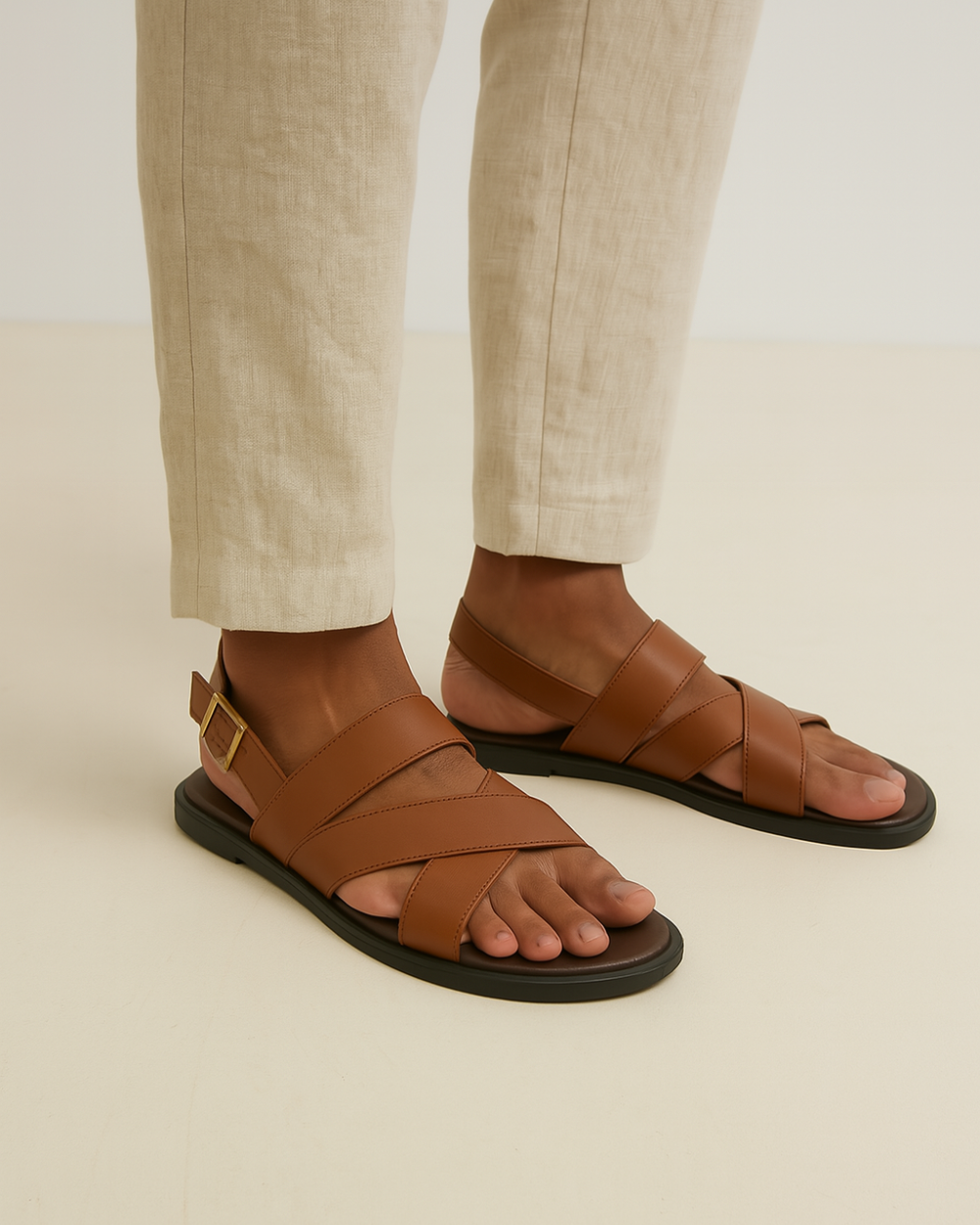 Lanaro | Elegante gekreuzte Sandalen