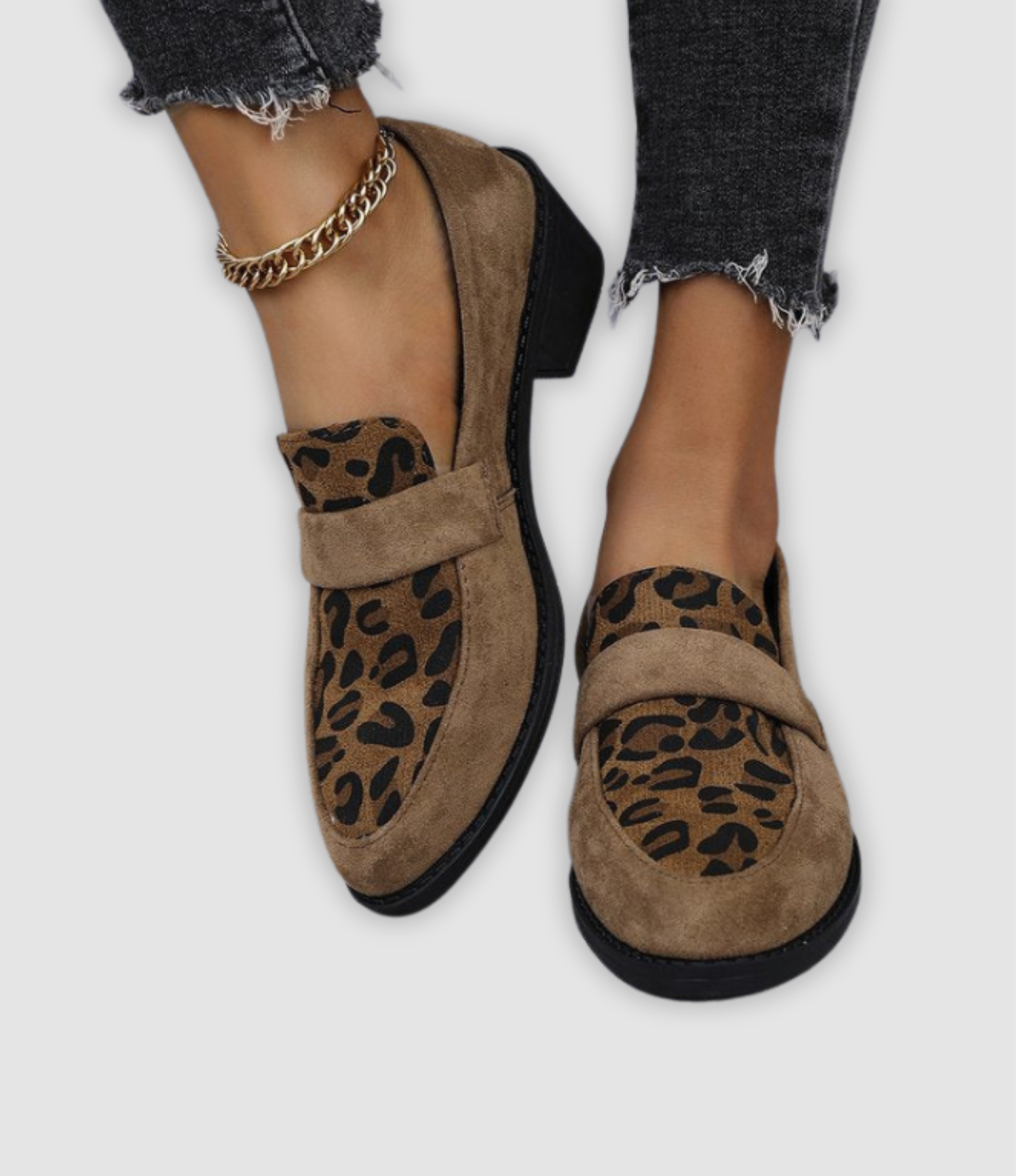 Gerda - Loafers mit Leopardenmuster