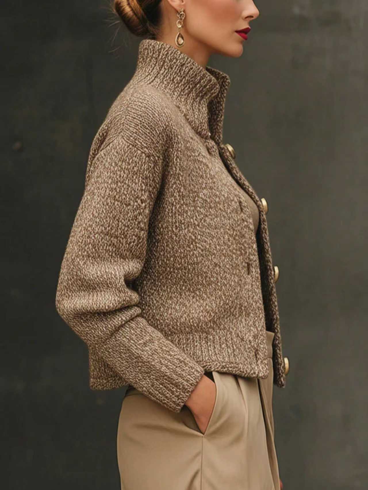 ADELINE™ | Taillierte Jacke aus Wollmischung