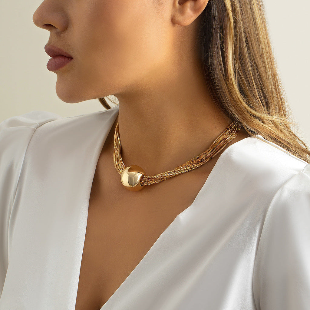 Casey | Luxuriöse Kugel-Halskette & Armband (1+1 GRATIS)