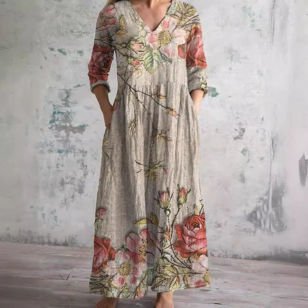 Rose™ – Blumenprint-Kleid für elegante Leichtigkeit