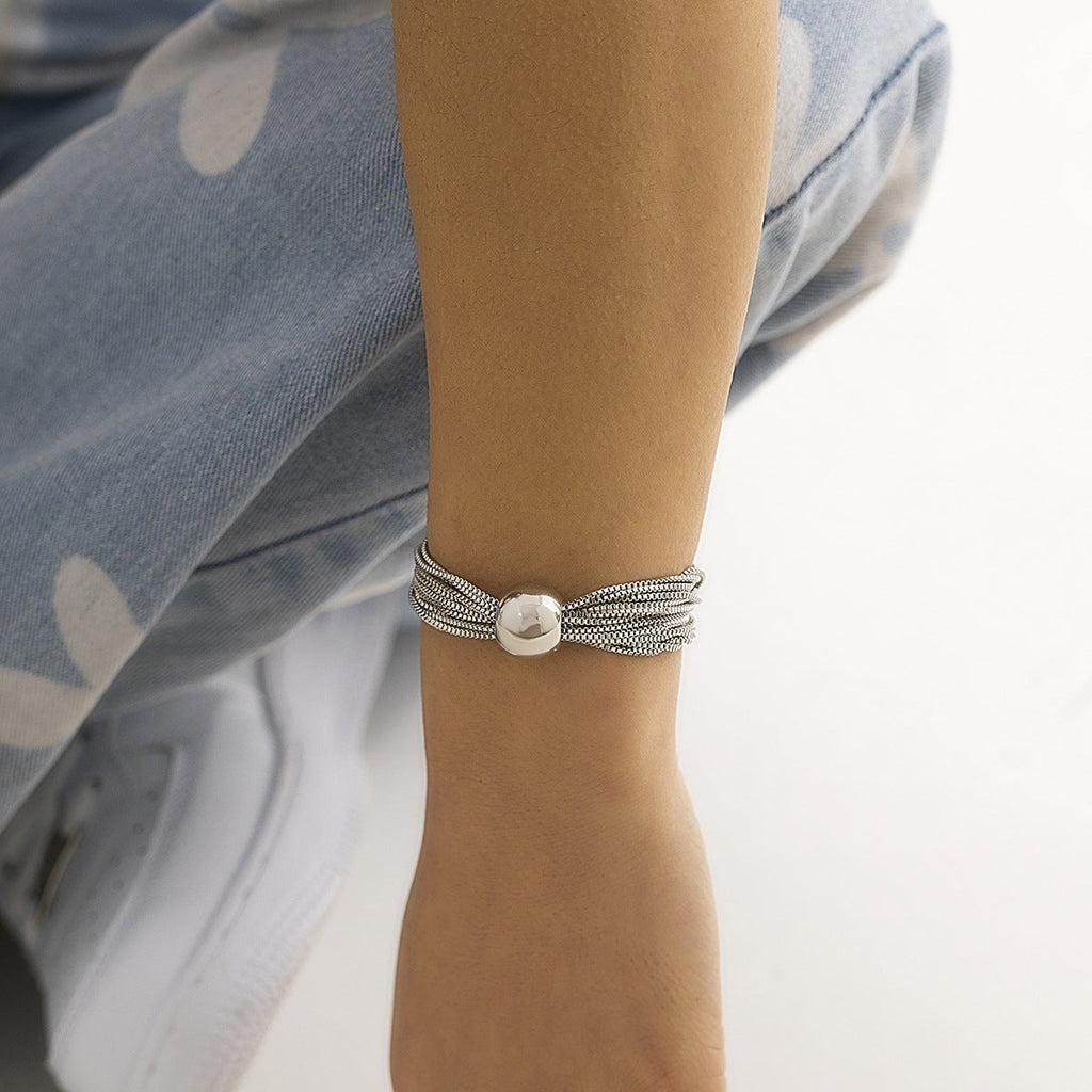 Casey | Luxuriöse Kugel-Halskette & Armband (1+1 GRATIS)