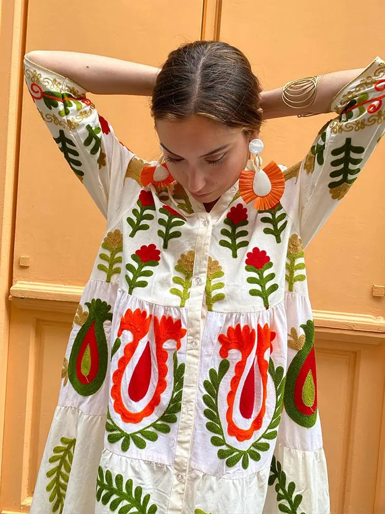 Käthe | Lockeres Patchwork-Kleid
