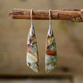 Charme - Vintage Naturstein-Ohrringe