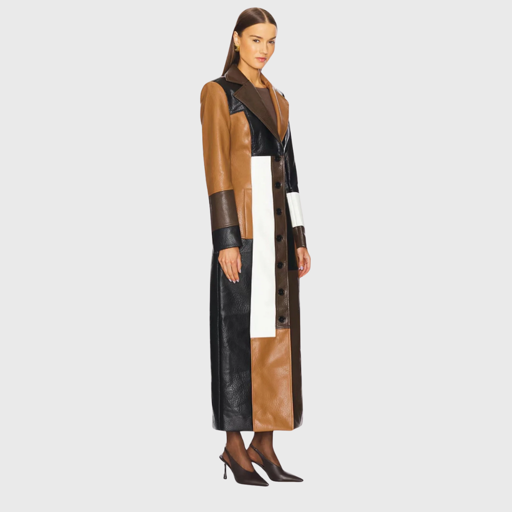 Liva | Langer Patchwork-Mantel
