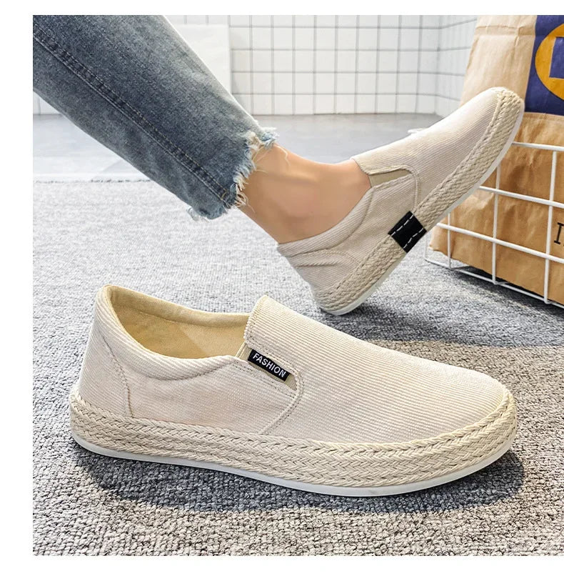 Breathable Slip-On Canvas Shoes