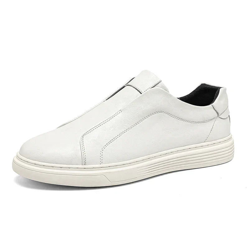 Classic Leather Slip-On Shoes