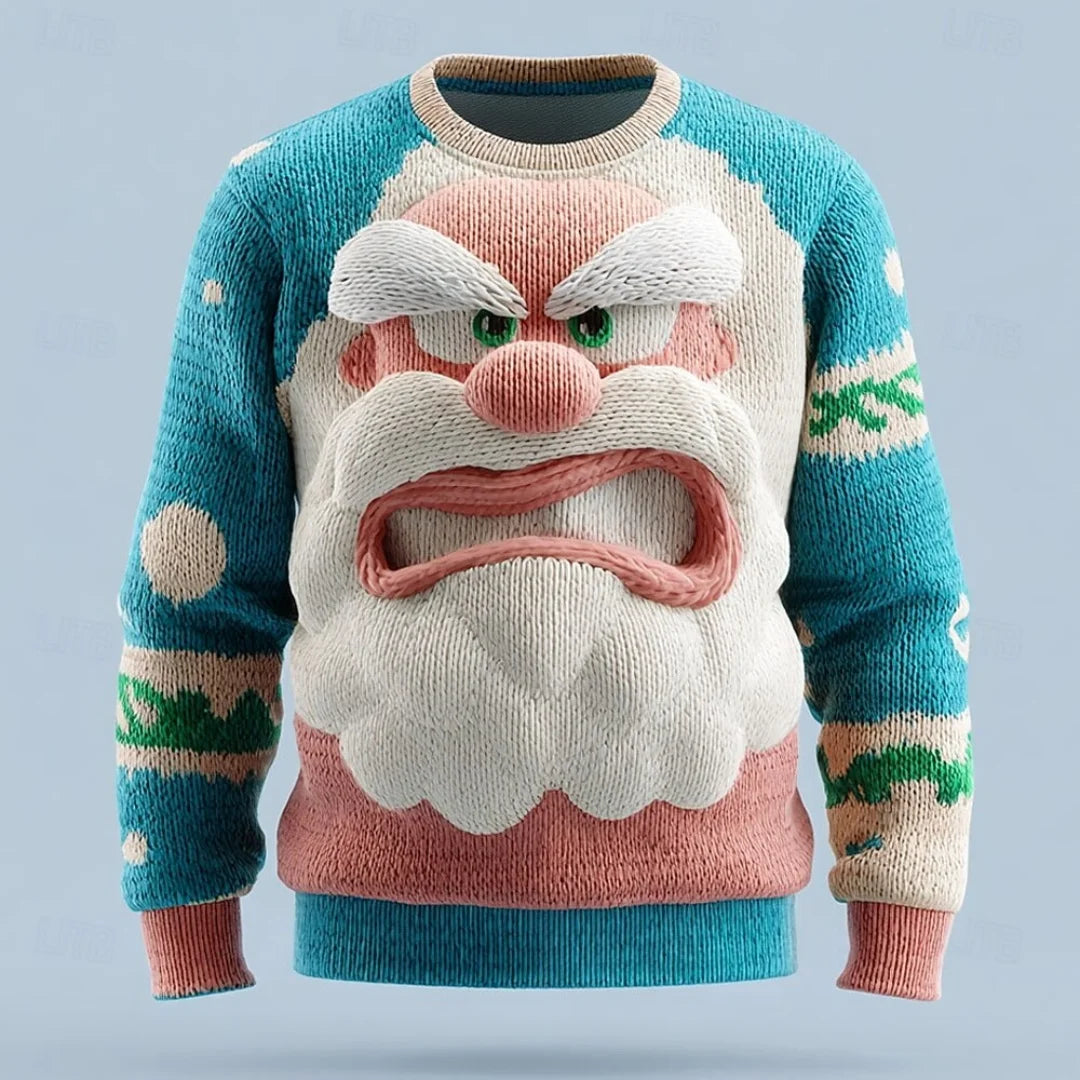 Weihnachtsmann Strickpullover (UNISEX)