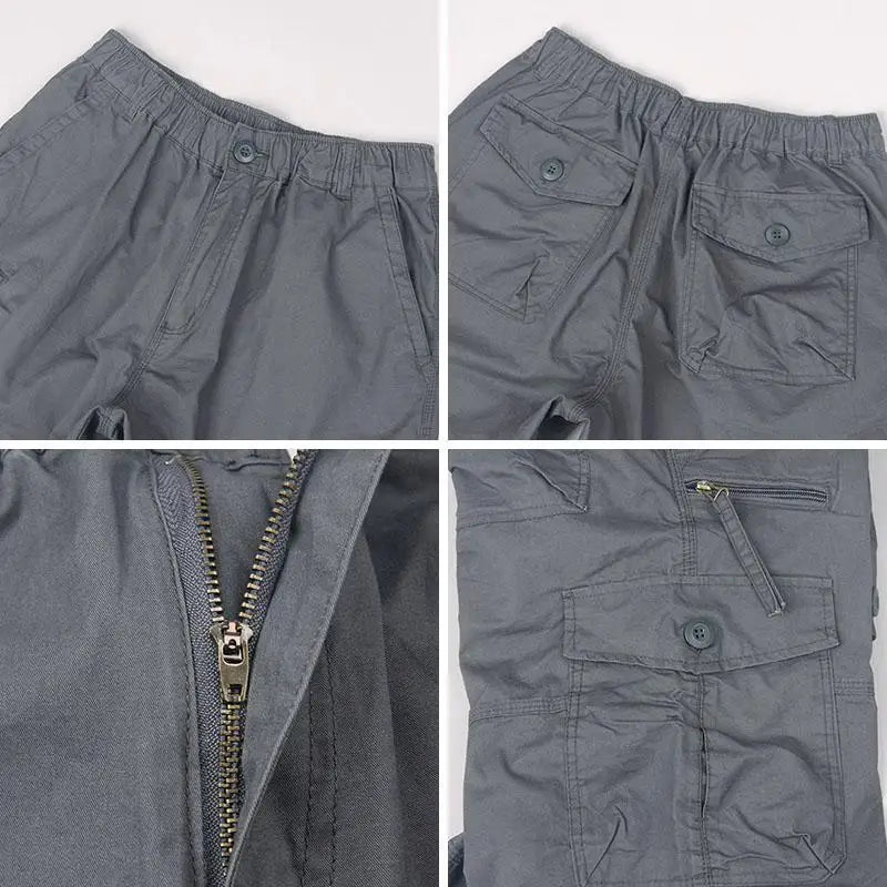 Christian – Lange Baumwoll-Cargo-Shorts
