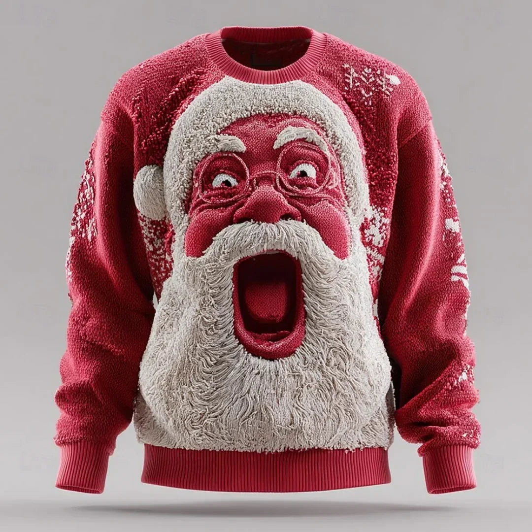 Weihnachtsmann Strickpullover (UNISEX)