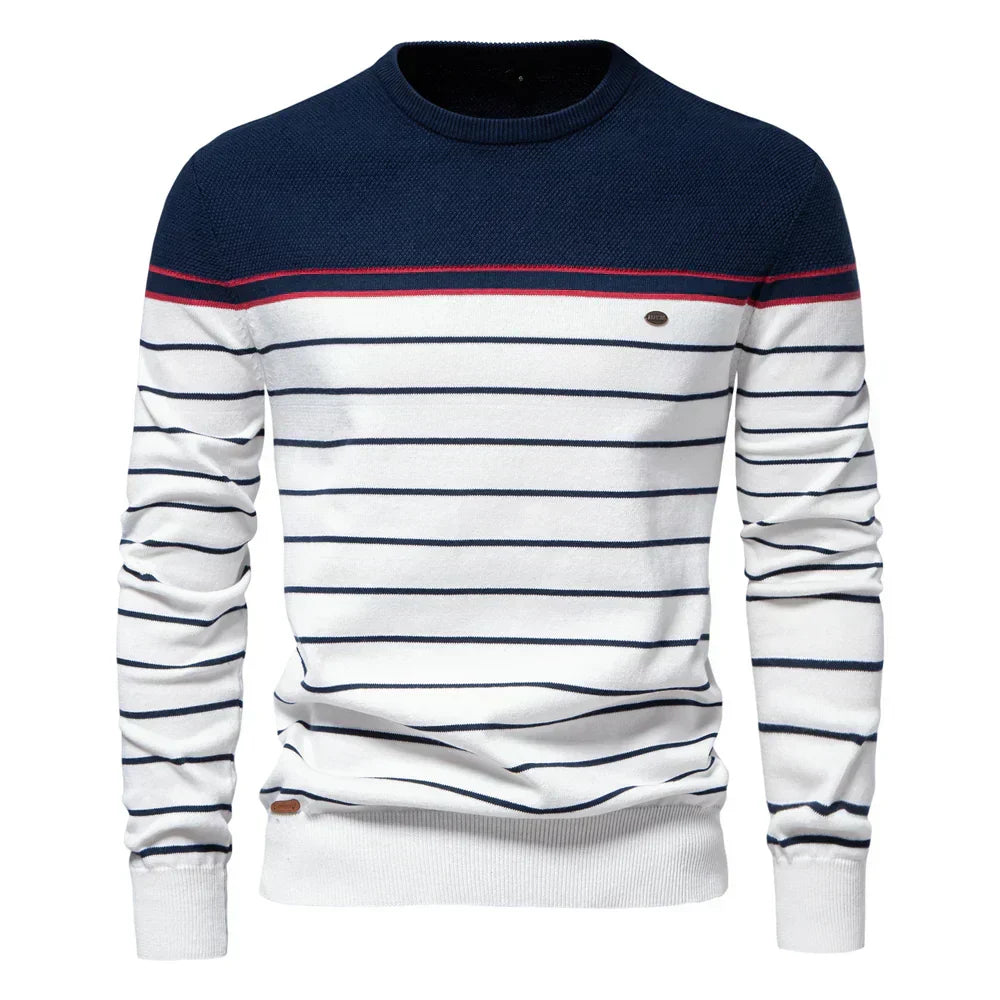 Kramer | Gestreifter Herrenpullover