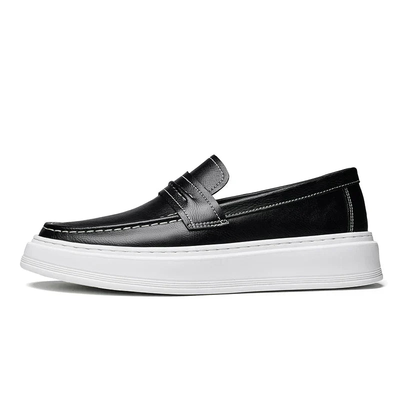 Slip-On Leather Boat Shoes