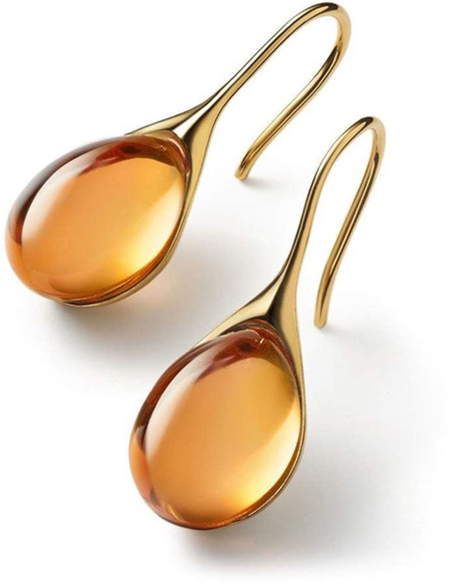 Tropfenohrringe aus Gold und Silber