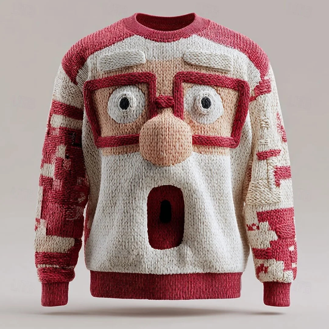 Weihnachtsmann Strickpullover (UNISEX)