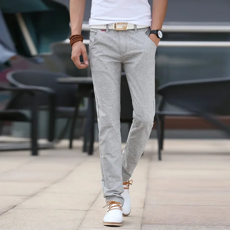 Michael – Schicke Leinenhose im Slim Fit