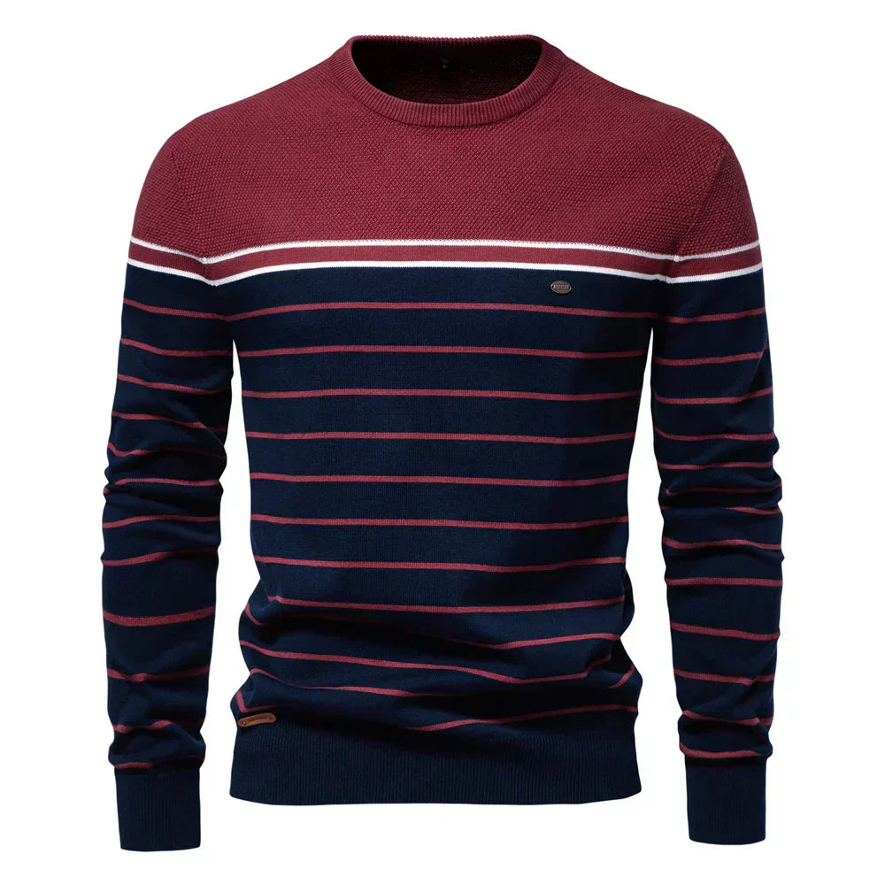 Kramer | Gestreifter Herrenpullover