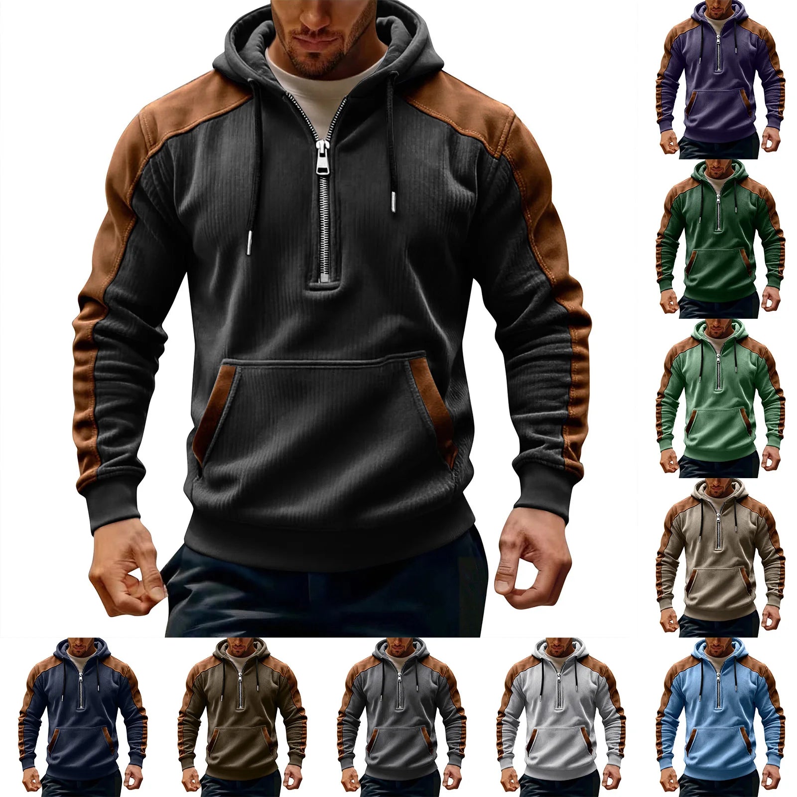 Aksel – Langarm-Pullover mit Reissverschluss