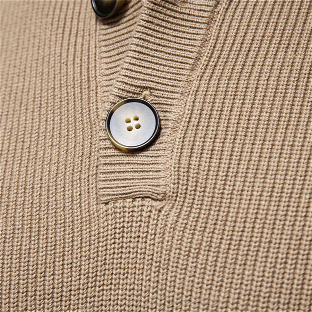 Kramer | Pullover für Männer mit Knopfleiste
