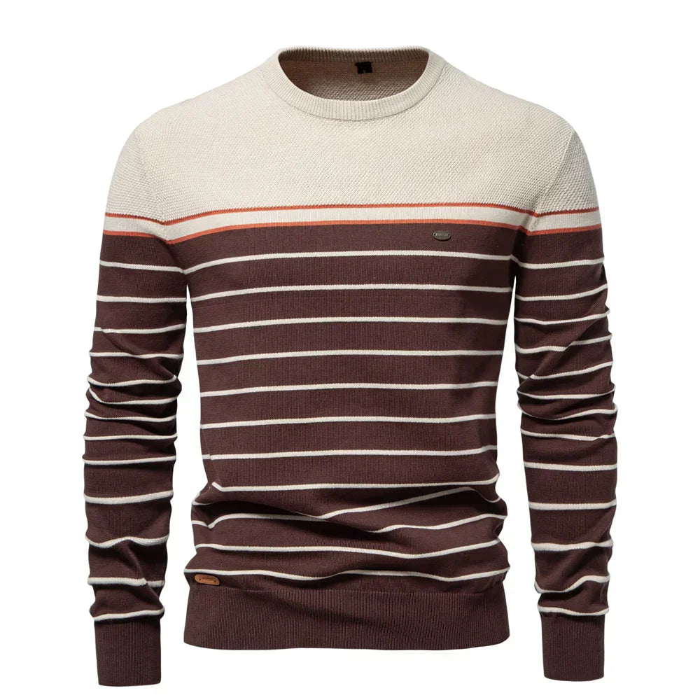 Kramer | Gestreifter Herrenpullover