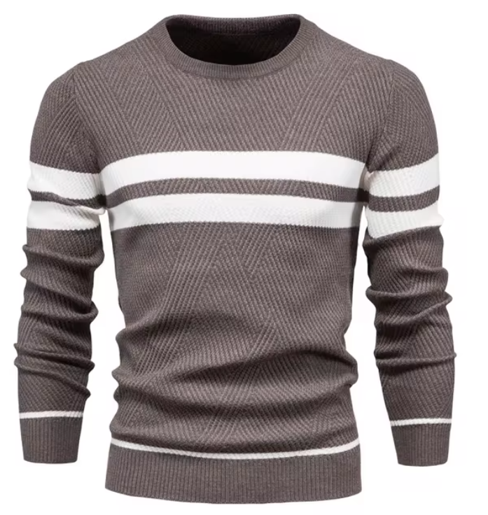 Kramer | Stilvoller Herrenpullover mit Fischgrätmuster