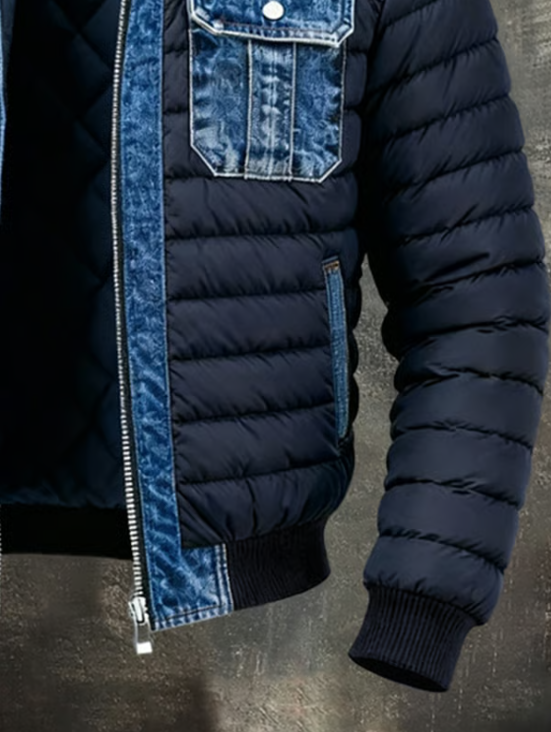 LEON MARTEL | Hybrid-Denim Steppjacke für urbanen Stil