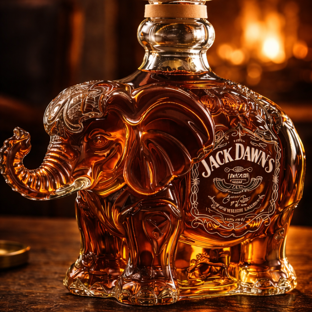 Flasche Whisky - Elefanten-Edition