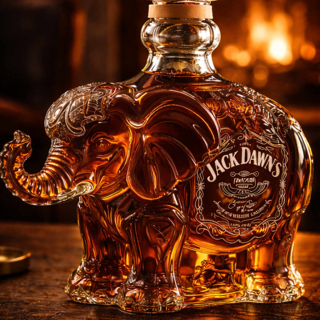 Flasche Whisky - Elefanten-Edition