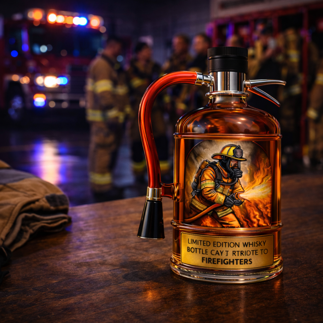 Eine Flasche Whisky - Feuerlöscher Edition