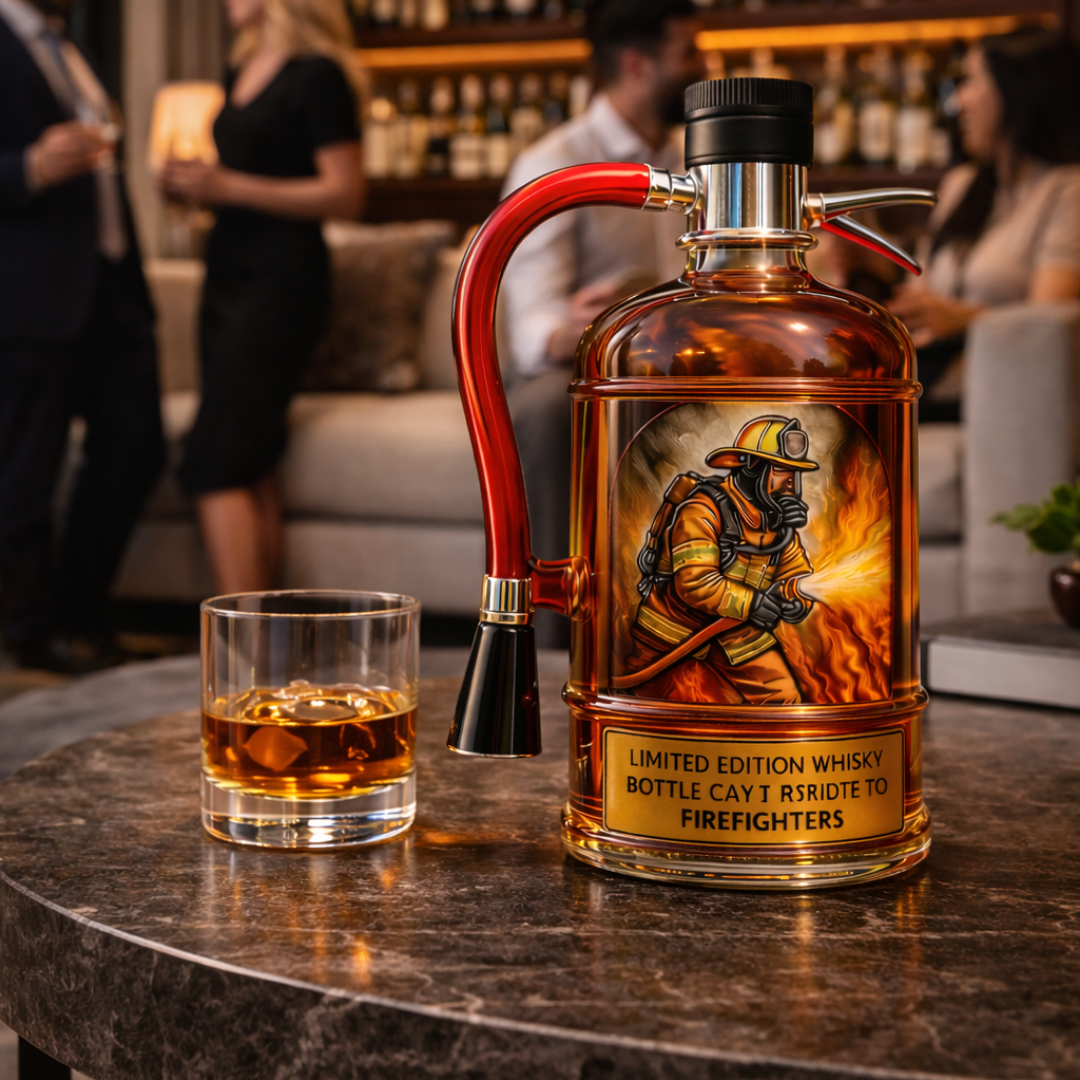 Eine Flasche Whisky - Feuerlöscher Edition