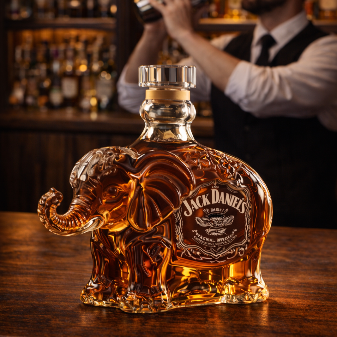 Flasche Whisky - Elefanten-Edition