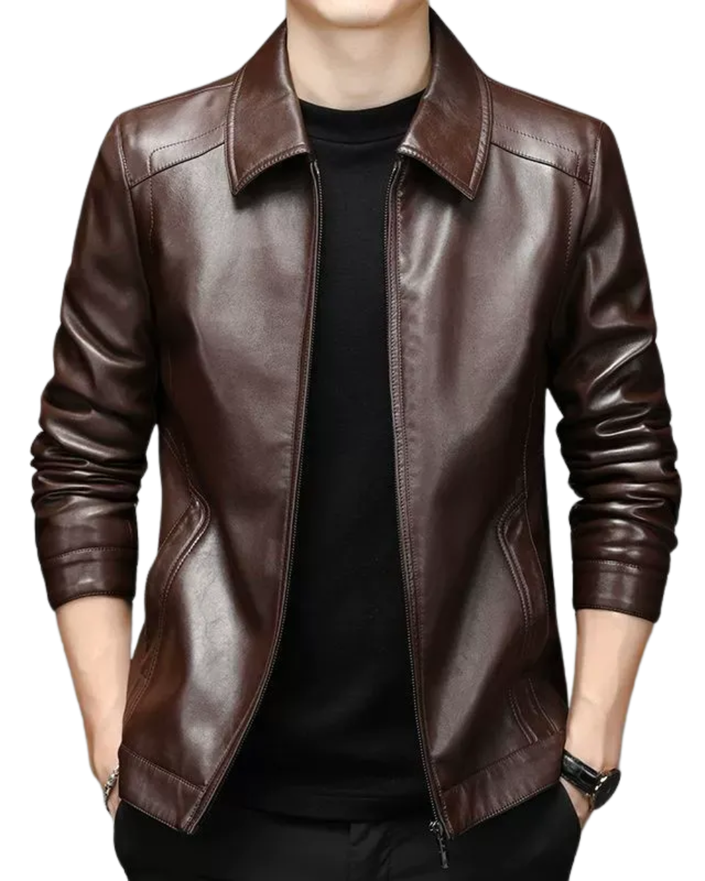 Florian-James® | Lässige Lederjacke