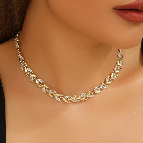 Vistero® | Handgmachts Fischschwanz Halskettli & Armband-Set