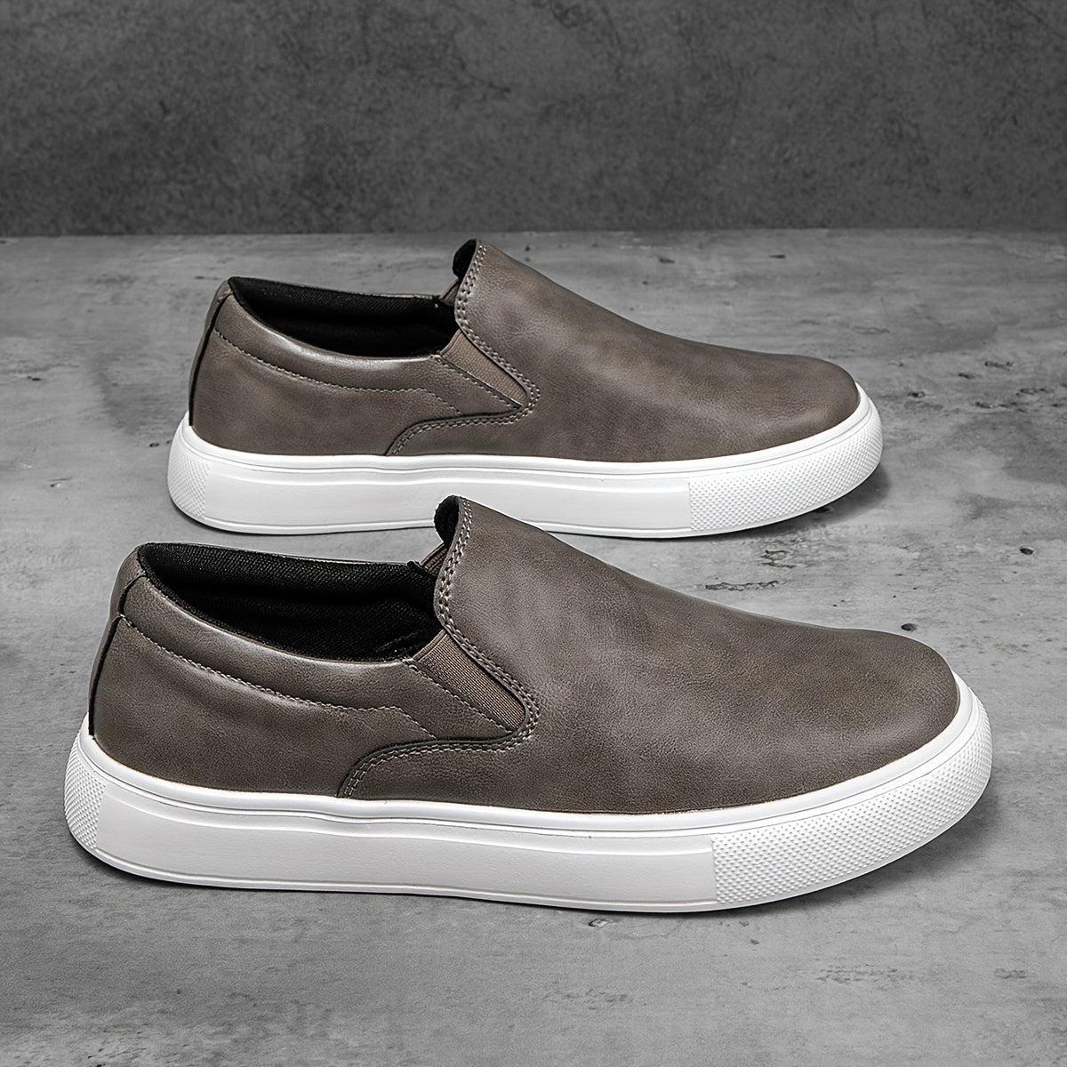 Casual Leather Slip-On Shoes
