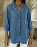 Elvaria™ – Elegante Bluse mit Rüschendetails