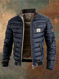 Roman – Gesteppte Lederjacke mit Reissverschluss