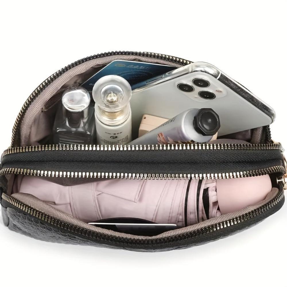 Isabella | Mini Umhängetasche aus Kunstleder im Krokodil-Look